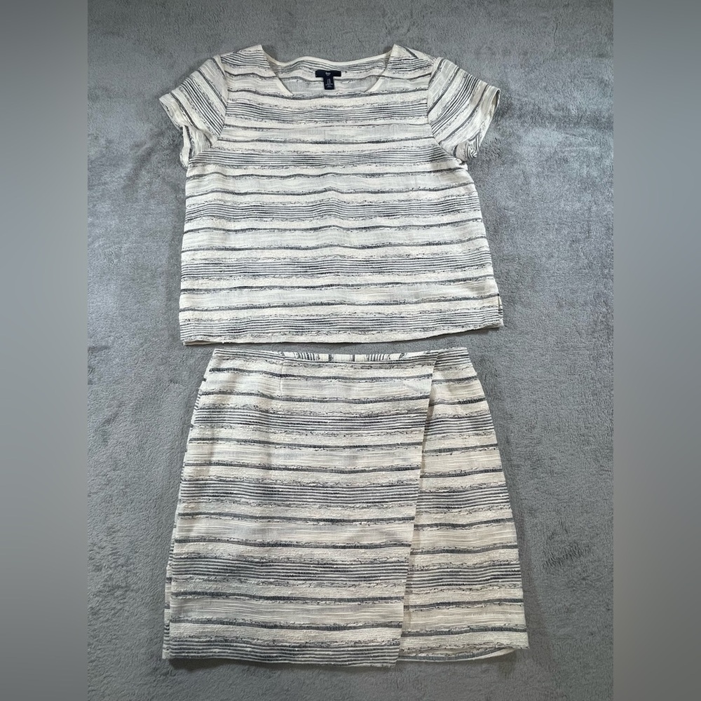 Gap tweed top and skirt